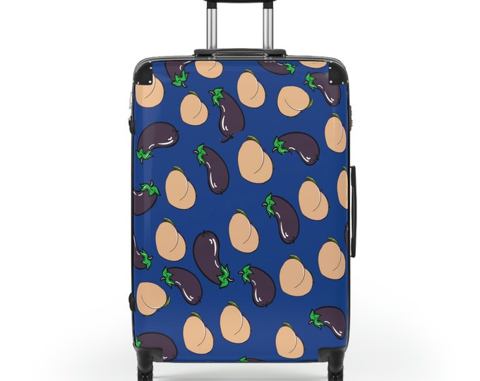Pride Suitcase (blue). Gay luggage for Tops and bottoms!