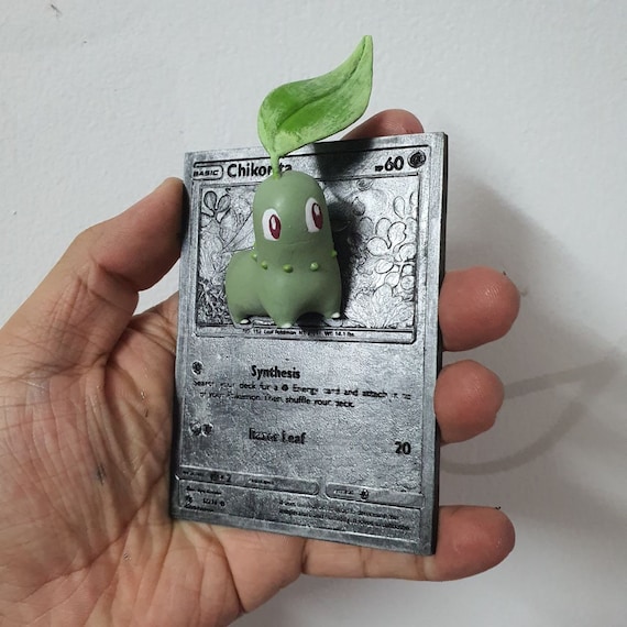 Chikorita - 3D / 4D Card - Custom 3D Printing File - Pokemon - Etsy