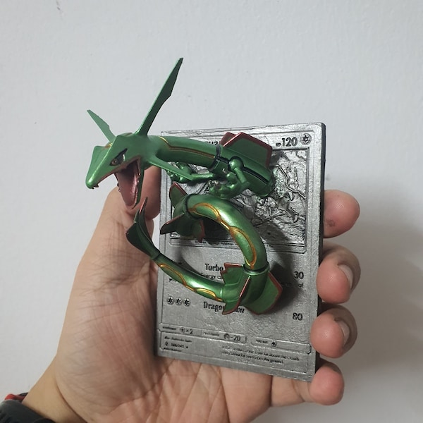 Rayquaza - Tarjeta 3D / 4D - Archivo de impresión 3D personalizado - Pokémon