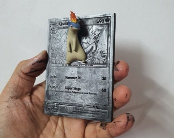 Quilava - 3D / 4D Card - Custom 3D Printing File - Pokemon