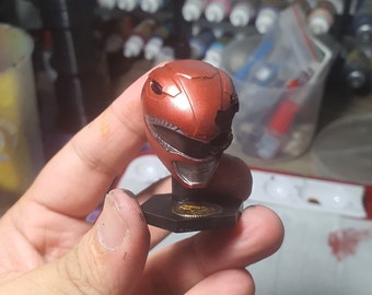 Skull Of Red zyuranger/Red Ranger Helmet Custom 3D Printing File