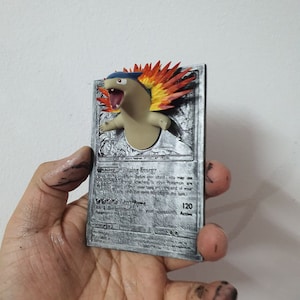 Typhlosion - 3D / 4D-kaart - Aangepast 3D-afdrukbestand - Pokemon