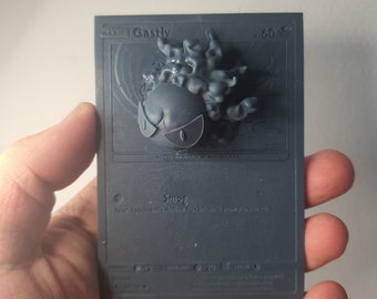 Gastly - 3D / 4D Card - Custom 3D Printing File - Pokemon