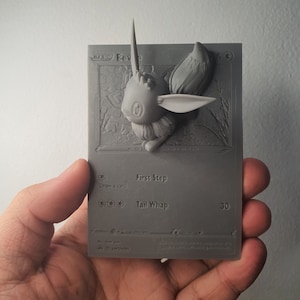 Evoli - carte 3D/4D - fichier d'impression 3D personnalisé - Pokémon