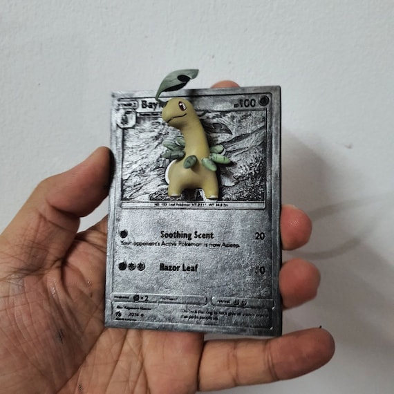 ベイリーフ - 3D / 4D カード - カスタム 3D 印刷ファイル - ポケモン