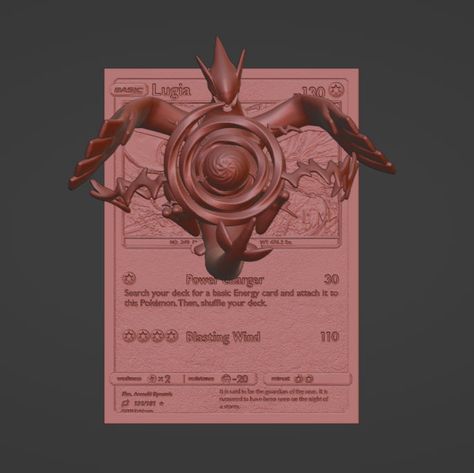 Lugia - 3D / 4D Card - Custom 3D Printing File - Pokemon - Etsy