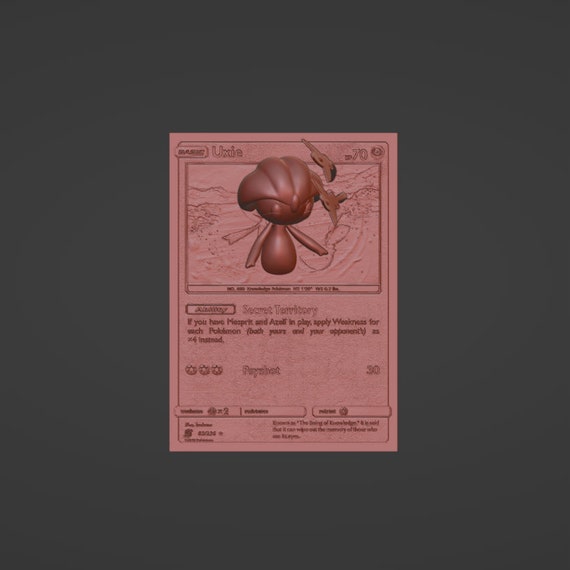 Uxie 3D / 4D Card - Custom 3D Printing File - Pokemon - Etsy Uxie 3D / 4D Card - Custom 3D Printing File - Pokemon - Etsy