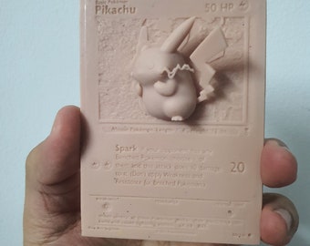 Pikachu Yellow - 3D / 4D Card - Custom 3D Printing File - Pokemon