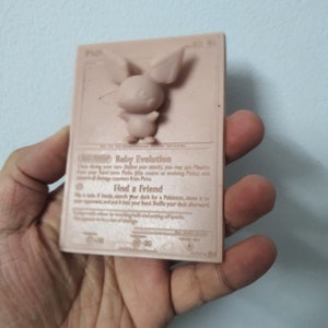 Pichu 3D / 4D Card Custom 3D Printing File Pokemon zdjęcie 1