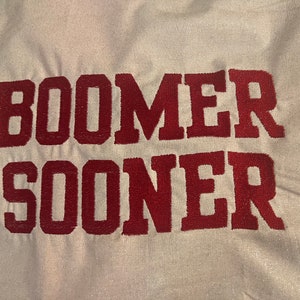 Boomer Sooner Embroidery Pattern PHX File ONLY