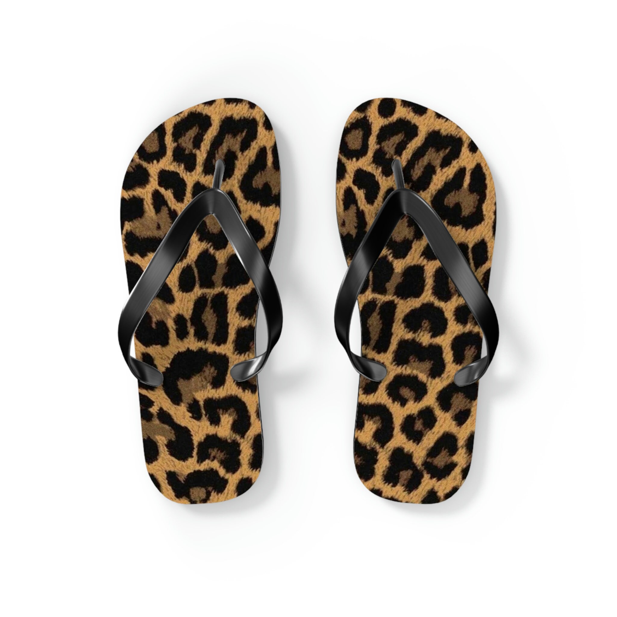 flip flops leopard