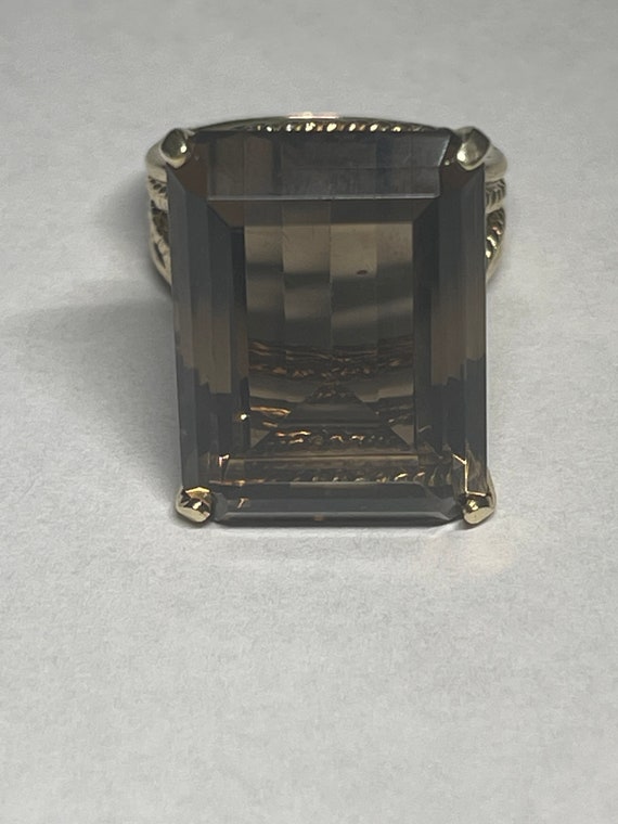 Vintage 10K Smoky Quartz Ring