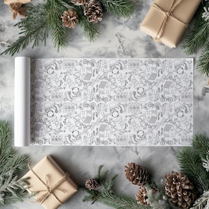 Christmas colouring in roll