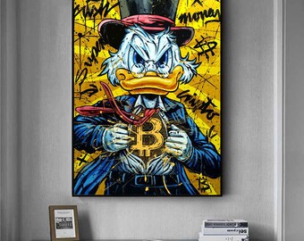 Bitcoin Wall Art - Duck