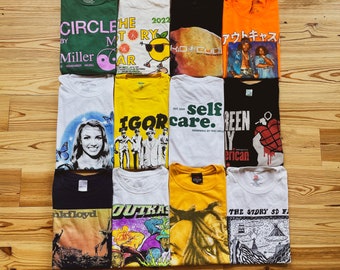 Mystery Music/Band T-Shirt Bundle | Vintage Style | Graphic Tee | Thrifted Mystery Box | 90s Style