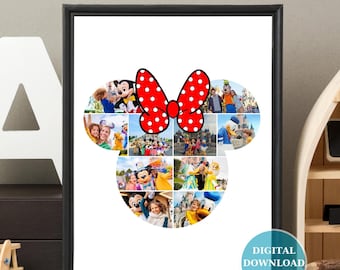 Collage de fotos de Minnie Mouse de 10 piezas: un regalo adorable y único