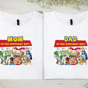 Toy Story Familie Geburtstag PNG, digitaler Download für T-Shirts, passende Familie Geburtstag PNG, Disney Mama Papa Geburtstag Shirt, Vatertagsgeschenk