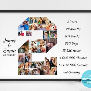 Custom Anniversary Gifts for Boyfriend and Girlfriend - 2 Year Anniversary Gift Ideas