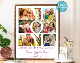 Mama Photo Collage | Mother's Day Photo Collage | Custom Photo Collage | Mother's Day Gift | Gift For Her | Mothers Day Gift from Daughter.