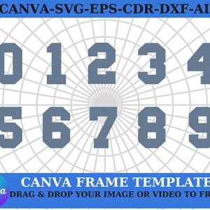 Editable Number Collage Design on Canva – Customizable Photo Template ...