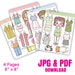 Printable Paper Doll Cute Kawaii Paper Dolls Dress up Toys Instant ...