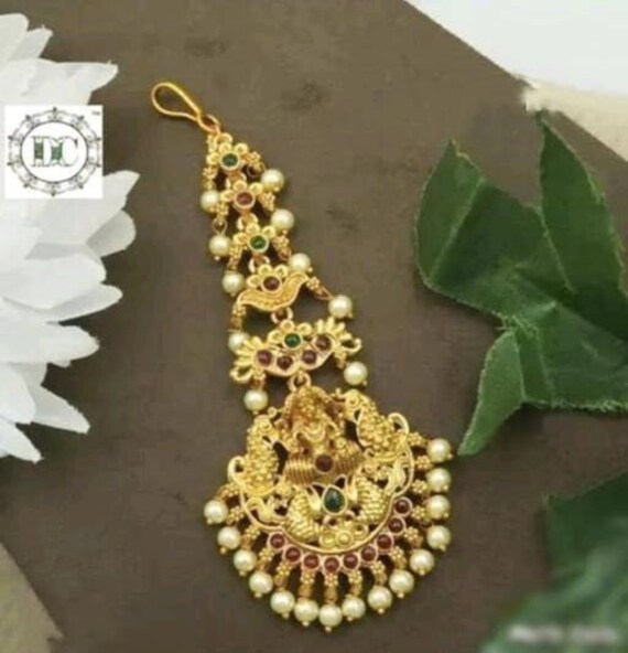 Gold tikka headpiece clearance
