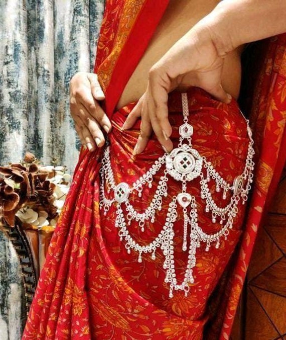 Buy Silver Polish Satka Kamarpatta Waistbelt for Women Elegant