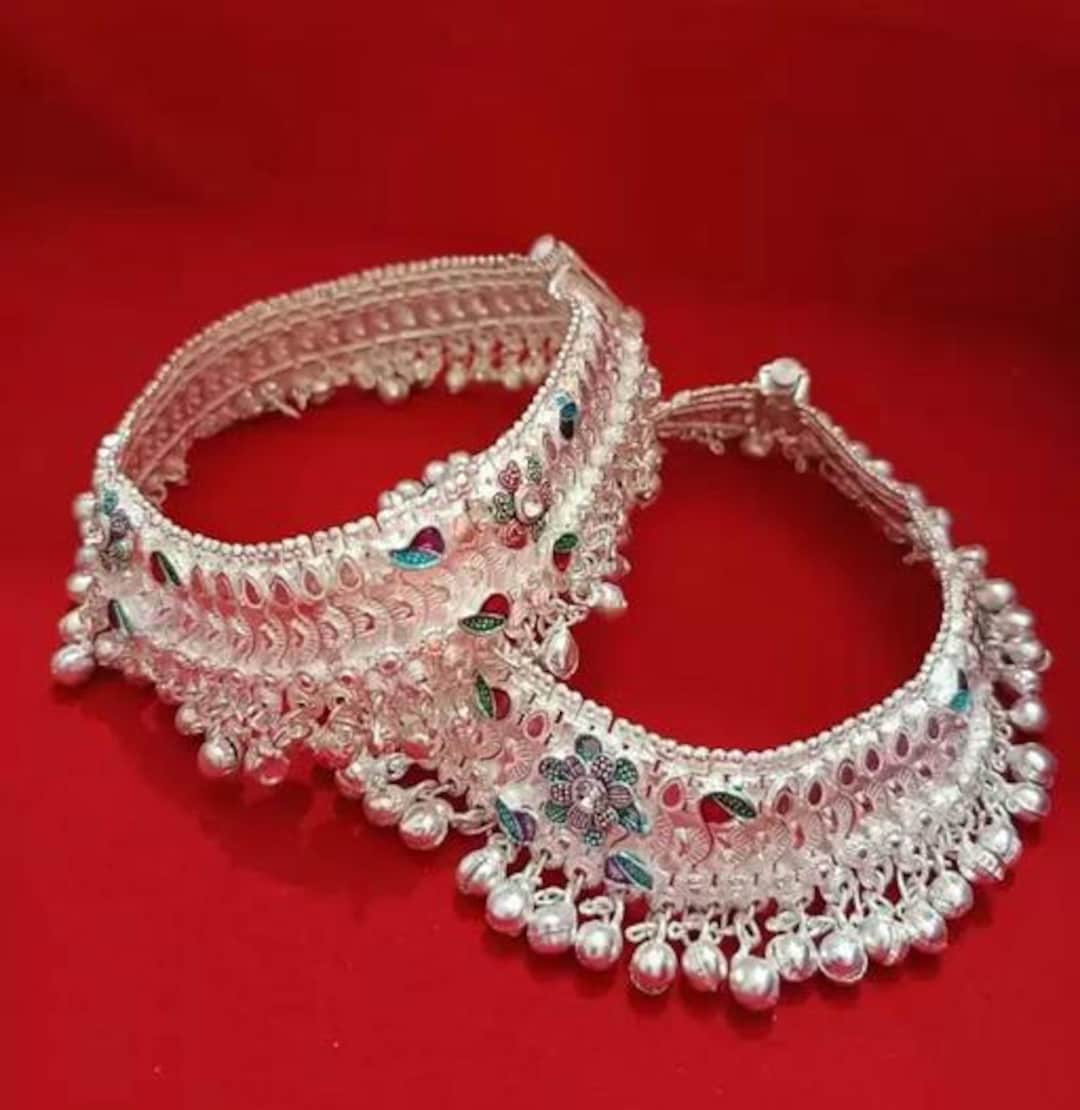 Jodha Pajeb Design Buy Traditional Silver Bride Anklet Pajeb