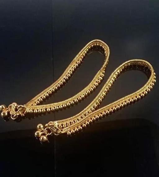 Kolusu Ghungroo Golden Anklets Thin Size Gold Payal Handcrafted Anklets Gold Gungroo Payal Legs Accessories Toe Body Jewelry Etsy Canada