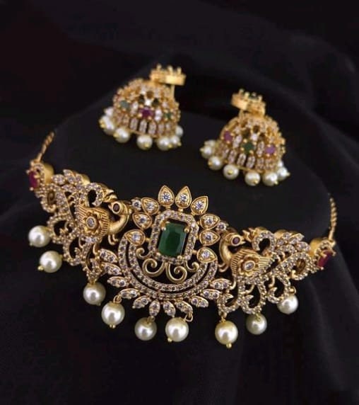 Necklace set deals for saree