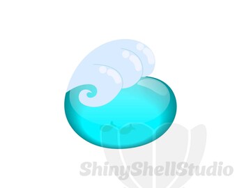 Bubbly Wave, Wave SVG, Aloha SVG, Hawaii SVG, Digital Art Download, Printable Wall Art, Ocean Inspired, Circle Wave, Sealife