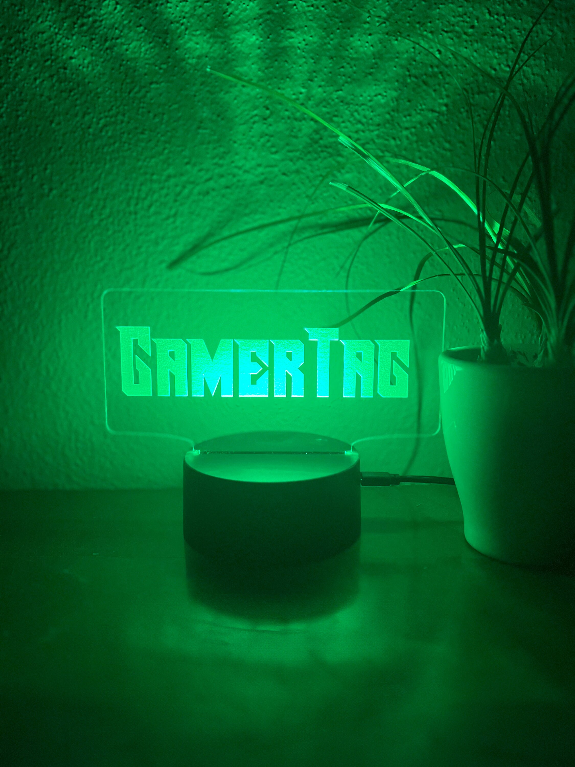 Personalized Gamertag Light Sign Custom Gamer Tag Sign Personalized