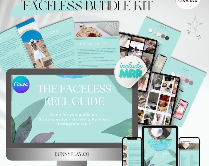 Featured listing image: The Ultimate Faceless Bundle Kit | Buy, Rebrand & Resell with 100% Profit + 300 Ready-Made Reel Videos [MRR]