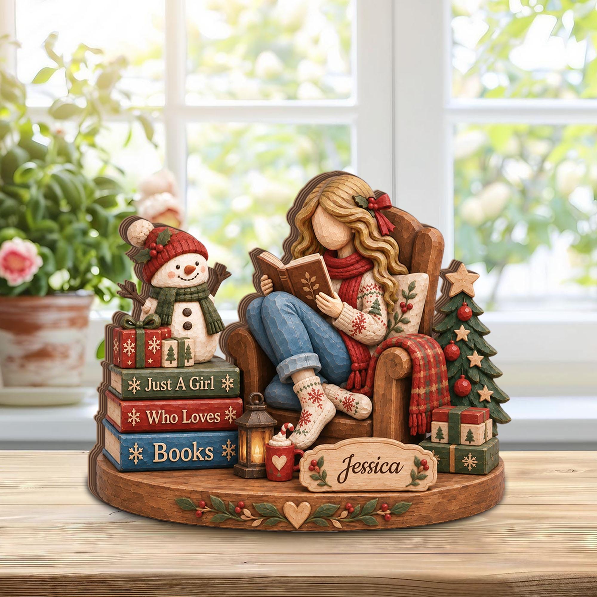 Wooden Girl Figurine - Etsy
