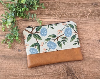 Rifle Paper Blue Peony Bag: Makeup bag, cosmetic bag and travel pouch