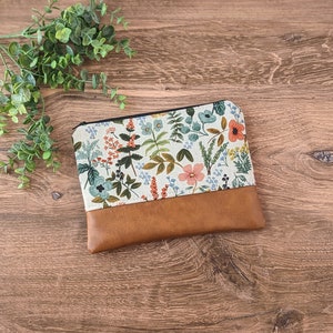 Natürliche Wildblumen Tasche: Rifle Paper Amalfi Kräutergarten, Kosmetiktasche und Reisetasche
