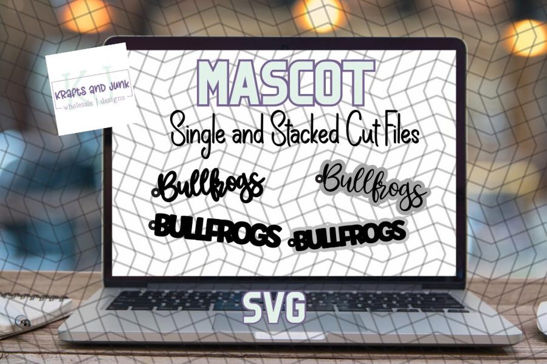 Bullfrogs Mascot Earring SVG Bundle: Laser Cut File (digital File Only ...