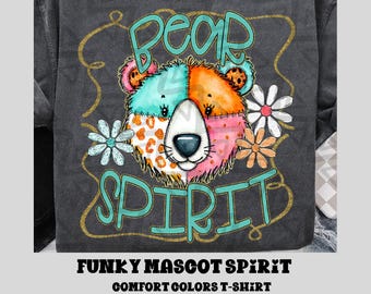 Spirit Funky Mascot Comfort Color T-shirt