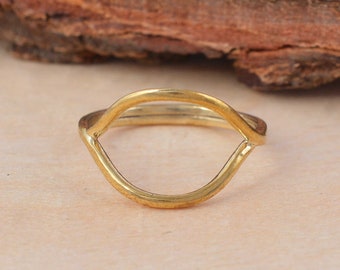 Bottle Opener Ring, Cocktail ring, Open Mouth Ring, Brass Ring, Handmade Ring, Stackable Ring, Dainty Ring, Promise Ring, Gift For Her,