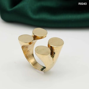 Geometric ring, adjustable Ring, tribal, hippie ring, Trendy Gold Ring, antique brass ring, bohemian Ring, Statement Ring, Yoga Jewelry,