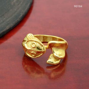 Fish Ring, Animal Ring, Adjustable ring, Minimalist Ring, Sea Ring, Handmade Ring, Pisces ring, Vintage Ring, Gift For Her, Fish Jewellery,