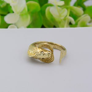 Gold Fish Ring, Minimalist Ring, Delicate Ring, Christian Ring, Tiny Fish Ring, Fish Jewelry  Front Open Ring, Sea Animal Ring, Gift For Her