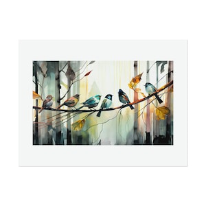 Song Birds # 23 Watercolor Print