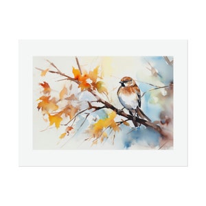 Sparrow #2 Watercolor Print