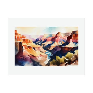 Grand Canyon National Park #5 Watercolor Print