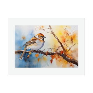Sparrow #1 Watercolor Print