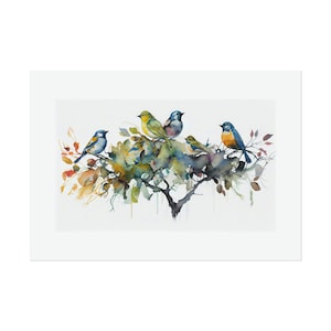 Song Birds #12 Watercolor Print