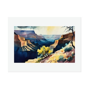 Grand Canyon National Park #4 Watercolor Print