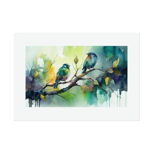 Singvögel #1 Aquarell Druck