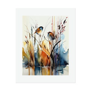 Song Birds #6 Watercolor Print